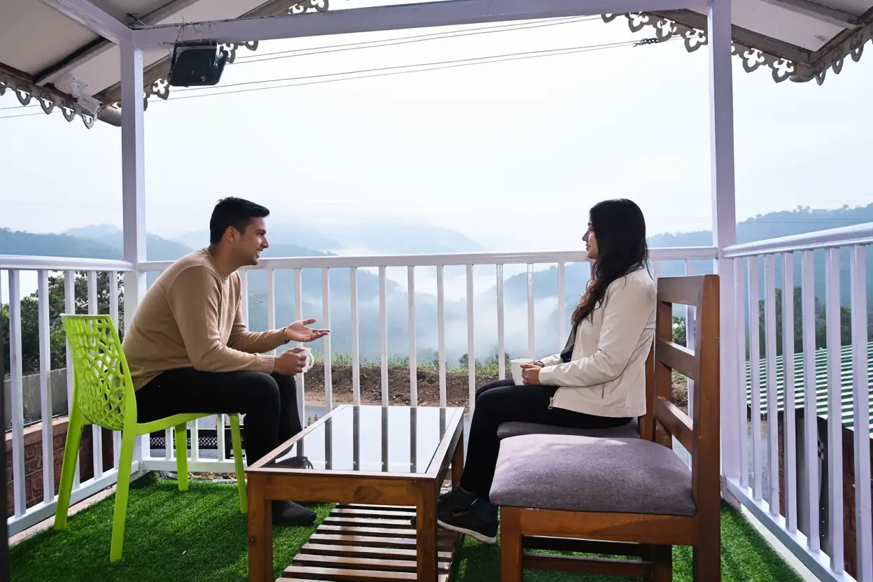 Romantic balcony stay in Mahabaleshwar resort